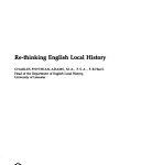 بازنگری مجدد تاریخ محلی انگلیسی (rethinking English local history)